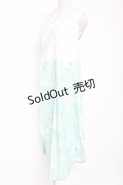 画像2: Qutie Frash / 着物プリーツチュニック  ミント Y-26-01-20-109-QU-TO-SZ-ZI