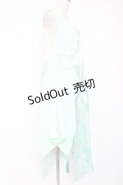 画像4: Qutie Frash / 着物プリーツチュニック  ミント Y-26-01-20-109-QU-TO-SZ-ZI