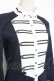 画像5: Ozz oneste / ストライプナポレオンシャツワンピース  紺 Y-26-01-20-112-OO-OP-SZ-ZS (5)