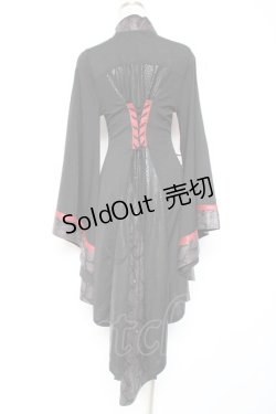 画像3: Qutie Frash / チャイナミリタリーチュニック  黒×赤 Y-26-01-20-115-QU-OP-SZ-ZI