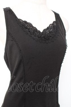 画像3: OZZ ANGELO / 裾切替ノースリーブワンピース  黒 Y-26-01-20-120-OO-OP-SZ-ZY