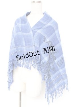 画像1: Ozz Croce / チェックストール  青 Y-26-01-20-122-OO-ZA-SZ-ZS