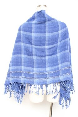 画像3: Ozz Croce / チェックストール  青 Y-26-01-20-122-OO-ZA-SZ-ZY