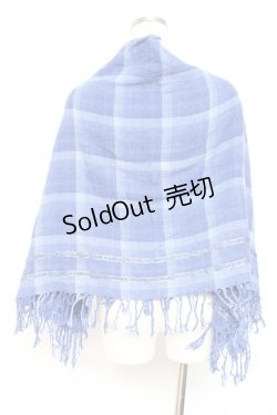 画像3: Ozz Croce / チェックストール  青 Y-26-01-20-122-OO-ZA-SZ-ZS