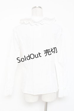 画像2: Leur Getter / コットンボイルボウタイ付ブラウス  白 Y-26-01-20-002-LU-BL-SZ-ZY