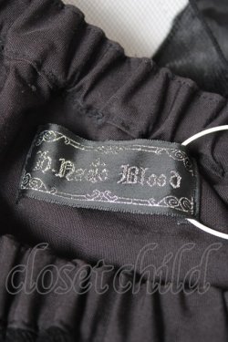 画像6: h.naoto Blood / 異素材切替総柄イレヘムスカート  黒 Y-26-01-20-124-HN-SK-SZ-ZI