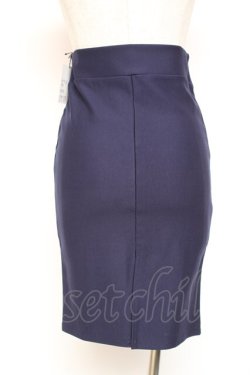 画像2: MARBLE / 十字架付きあみあげタイトスカート  紺 Y-26-01-20-125-GO-SK-SZ-ZI