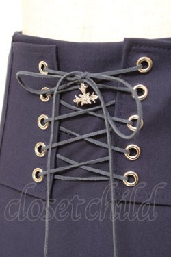 画像3: MARBLE / 十字架付きあみあげタイトスカート  紺 Y-26-01-20-125-GO-SK-SZ-ZI