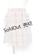 Candy Stripper /CHECK BELTED PLEATSスカート 1 ベージュ Y-26-01-20-128-PU-SK-SZ-ZI