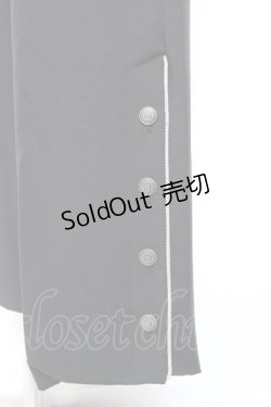 画像3: Moi-meme-Moitie / パイピングワイドパンツ 9号 ブラック Y-26-01-20-132-MO-PA-SZ-ZI