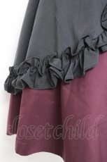 画像5: ATELIER BOZ / バネッサコルセットスカート  ブラック×ワイン Y-26-01-20-133-EL-SK-SZ-ZI (5)