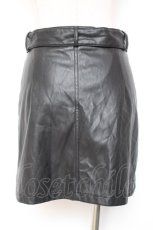 画像3: REFLEM / フェイクレザーZIPデザイン変形スカート F ブラック Y-26-01-20-136-PU-SK-SZ-ZI (3)