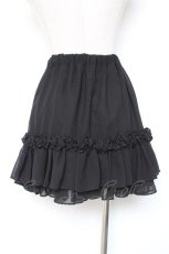 画像2: Na+H / hmフリルスカート  黒 Y-26-01-20-137-PU-SK-SZ-ZI (2)