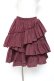 画像1: Vallee lys / "Sweet alyssum series"イレギュラースカート  ボルドー Y-26-01-20-138-GO-SK-SZ-ZI (1)