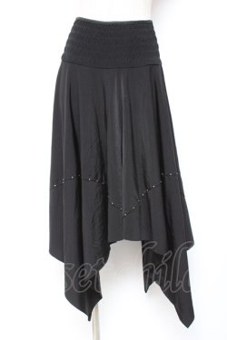 画像1: Ozz On / イレヘムスカート  黒 Y-26-01-20-141-OO-SK-SZ-ZS