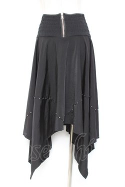 画像2: Ozz On / イレヘムスカート  黒 Y-26-01-20-141-OO-SK-SZ-ZS