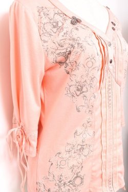 画像3: OZZ ANGELO / プリントトップス  ピンク Y-26-01-20-016-OO-TO-SZ-ZY