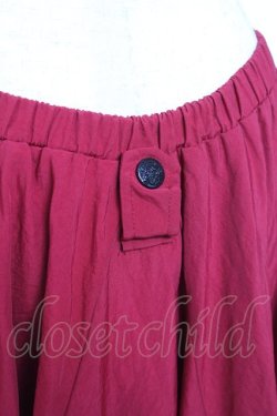 画像4: Qutie Frash / 裏地和柄後ろロングスカート  赤 Y-26-01-20-142-QU-SK-SZ-ZY