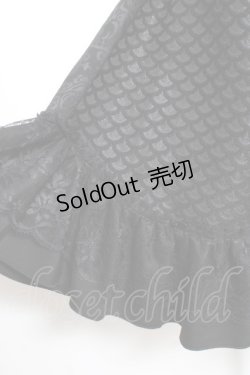画像3: Qutie Frash / 2024年プレミアム-朧月-サーキュラースカート  黒 Y-26-01-20-143-QU-SK-SZ-ZI