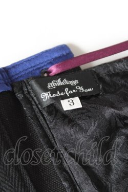 画像6: abilletage / エンボスフックコルセット 3 ブルー×ブラック Y-26-01-20-147-GO-TO-SZ-ZI