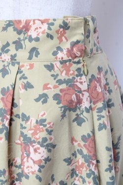 画像3: an another angelus / ローズ柄サッシュベルト付きスカート  イエロー Y-26-01-20-148-CA-SK-SZ-ZI