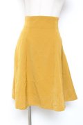 Fi.n.t / バックレースアップフレアースカート F イエロー Y-26-01-20-151-CA-SK-SZ-ZI