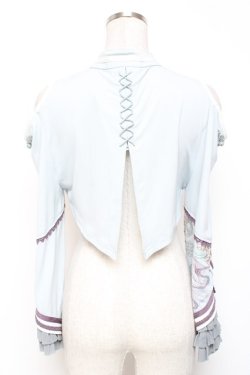 画像2: Ozz oneste / 羽衣天女シュラグ  サックス Y-26-01-20-018-OO-TO-SZ-ZY