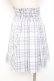 画像3: Amavel / ダブルレースアップはぎフレアチェックスカート  ラベンダー Y-26-01-20-157-CA-SK-SZ-ZS (3)