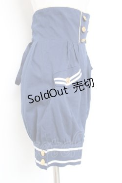 画像2: metamorphose / セーラーハイウエストパンツ  紺 Y-26-01-20-159-ME-PA-SZ-ZI