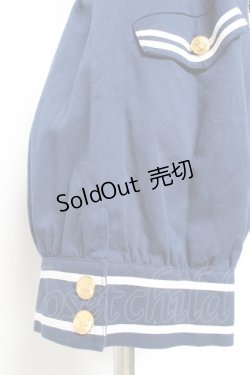 画像4: metamorphose / セーラーハイウエストパンツ  紺 Y-26-01-20-159-ME-PA-SZ-ZI