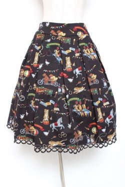 画像1: Jane Marple / Circus townボックスタックス M 黒 Y-26-01-20-161-JM-SK-SZ-ZI