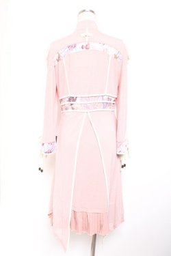 画像3: Ozz oneste / 肩出し和チャイナフロントジップワンピース  ピンク Y-26-01-20-019-OO-OP-SZ-ZY