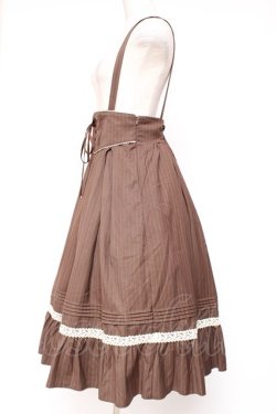 画像2: Amavel / コルセット風サススカート  ブラウン Y-26-01-20-167-CA-SK-SZ-ZS