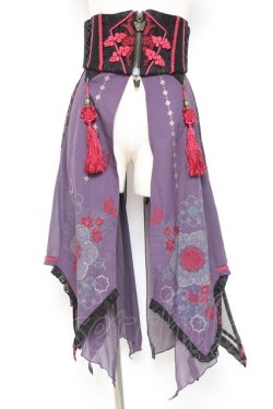 画像1: Ozz oneste / 百鬼夜行コルセットスカート  パープル Y-26-01-20-169-OO-SK-SZ-ZS