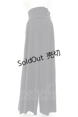 画像3: Moi-meme-Moitie / ハイウエストベルトパンツ(2005) 2 ブラック Y-26-01-20-174-MO-PA-SZ-ZI