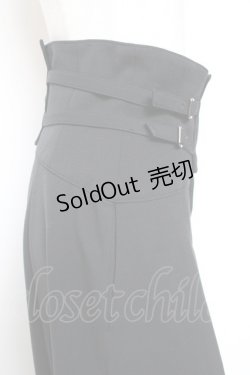 画像4: Moi-meme-Moitie / ハイウエストベルトパンツ(2005) 2 ブラック Y-26-01-20-174-MO-PA-SZ-ZI