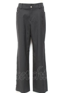 画像1: Moi-meme-Moitie / ストライプパンツ 2 黒 Y-26-01-20-175-MO-PA-SZ-ZI