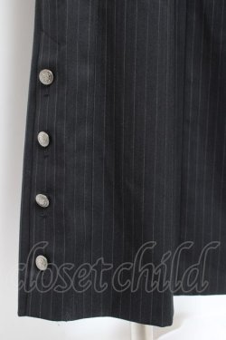 画像4: Moi-meme-Moitie / ストライプパンツ 2 黒 Y-26-01-20-175-MO-PA-SZ-ZI