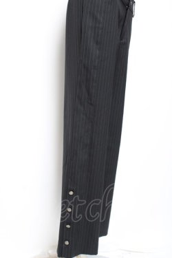 画像5: Moi-meme-Moitie / ストライプパンツ 2 黒 Y-26-01-20-175-MO-PA-SZ-ZI