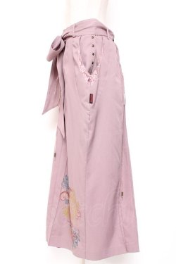 画像2: Ozz oneste / 袴デザインパンツ  くすみピンク Y-26-01-20-179-OO-PA-SZ-ZS