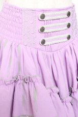 画像4: Ozz oneste / 枝垂れ桜刺繍ボリュームスカート  パープル Y-26-01-20-188-OO-SK-SZ-ZS (4)