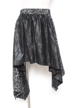 画像1: Qutie Frash / アシメスカート  黒 Y-26-01-20-189-QU-SK-SZ-ZI