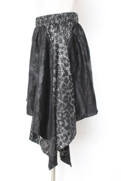 画像2: Qutie Frash / アシメスカート  黒 Y-26-01-20-189-QU-SK-SZ-ZI