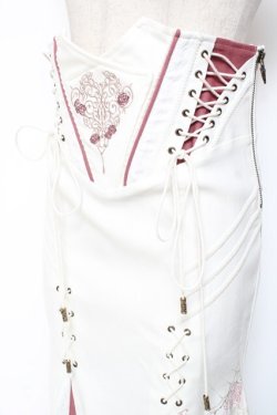 画像4: Ozz oneste / 花鳥龍月マーメイドスカート  白 Y-26-01-20-191-OO-SK-SZ-ZS