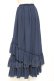 画像3: Vallee lys / "Sweet alyssum series"イレギュラーロングスカート  ネイビー Y-26-01-20-193-GO-SK-SZ-ZY (3)