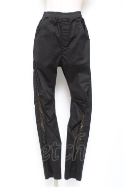 画像1: Qutie Frash / ラインパンツ M 黒 Y-26-01-20-194-QU-PA-SZ-ZI