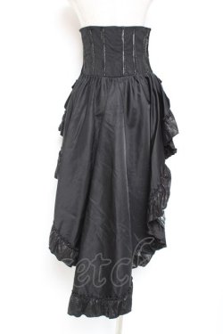 画像3: Qutie Frash / 和柄コルセットスカート  黒 Y-26-01-20-196-QU-SK-AS-ZY