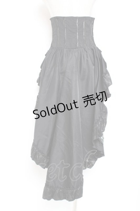 画像3: Qutie Frash / 和柄コルセットスカート  黒 Y-26-01-20-196-QU-SK-AS-ZI (3)