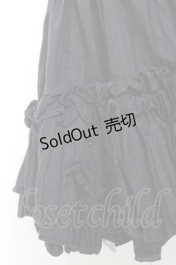 画像4: Na+H / フリルスカート  黒 Y-26-01-20-198-PU-SK-SZ-ZI