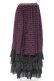画像1: ATELIER PIERROT / ロングフリルスカート  パープル Y-26-01-20-199-EL-SK-SZ-ZI (1)